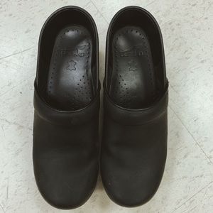 Black Oiled Dansko Clogs